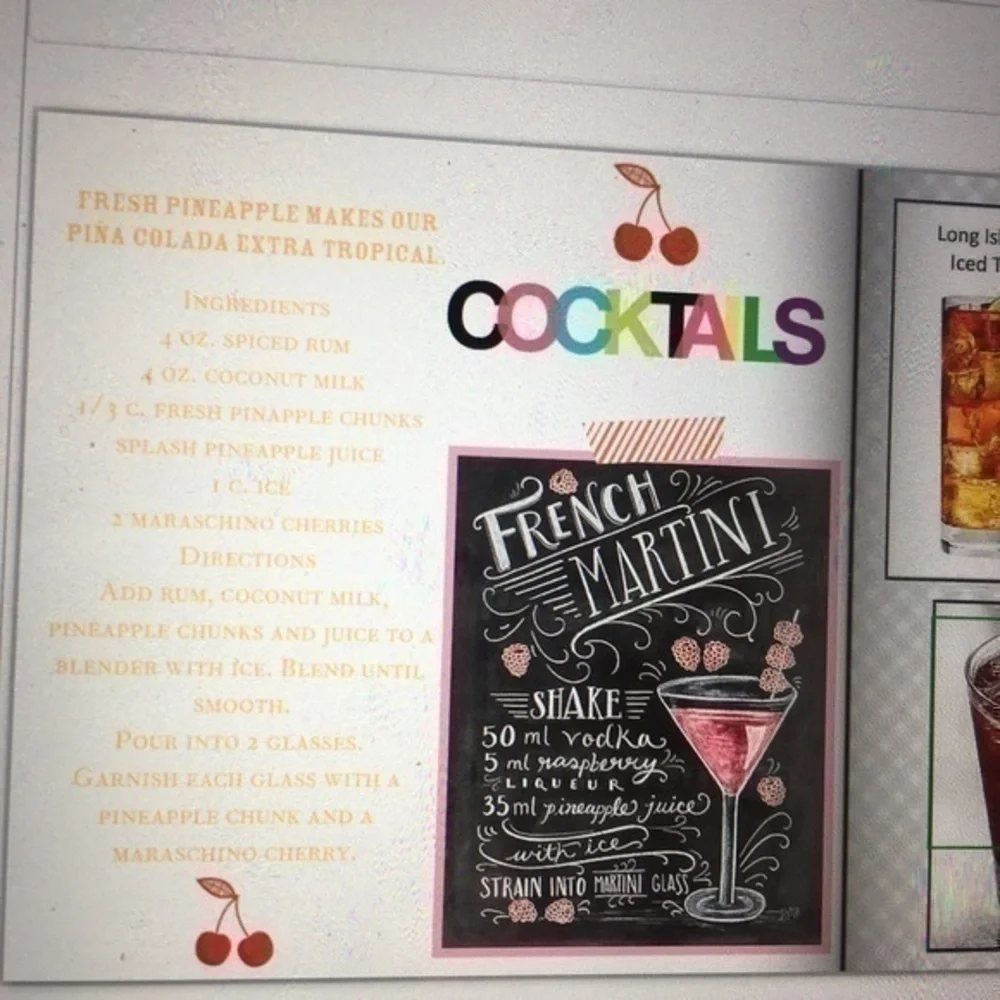 8x8 hardcover Adult Beverage Book